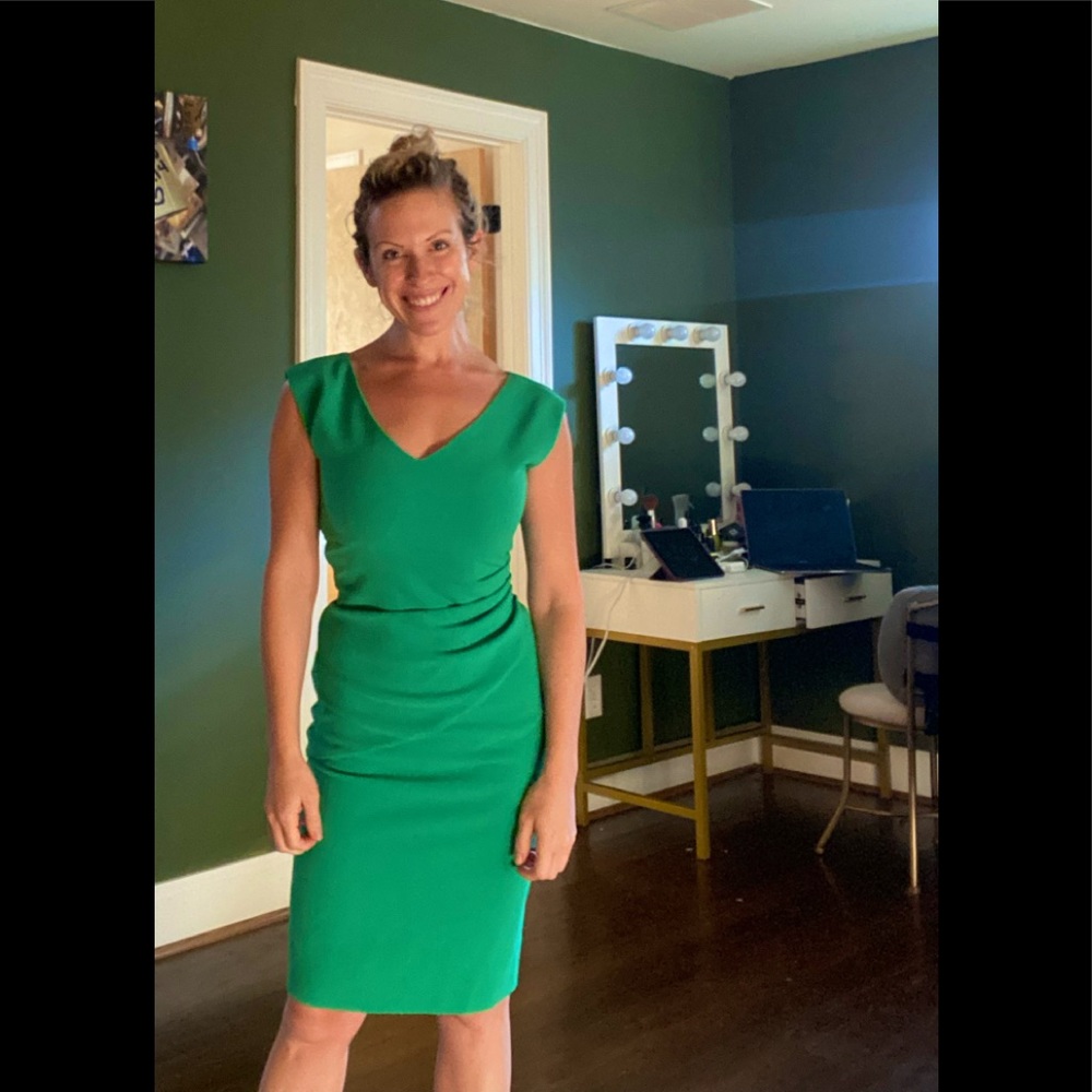 Diane Von Furstenberg V-Neck Knee-Length Dress
